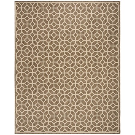 Safavieh 9 x 12 ft. Linden 100 Contemporary Large Rectangular Area Rug Beige & Cream LND127D-9